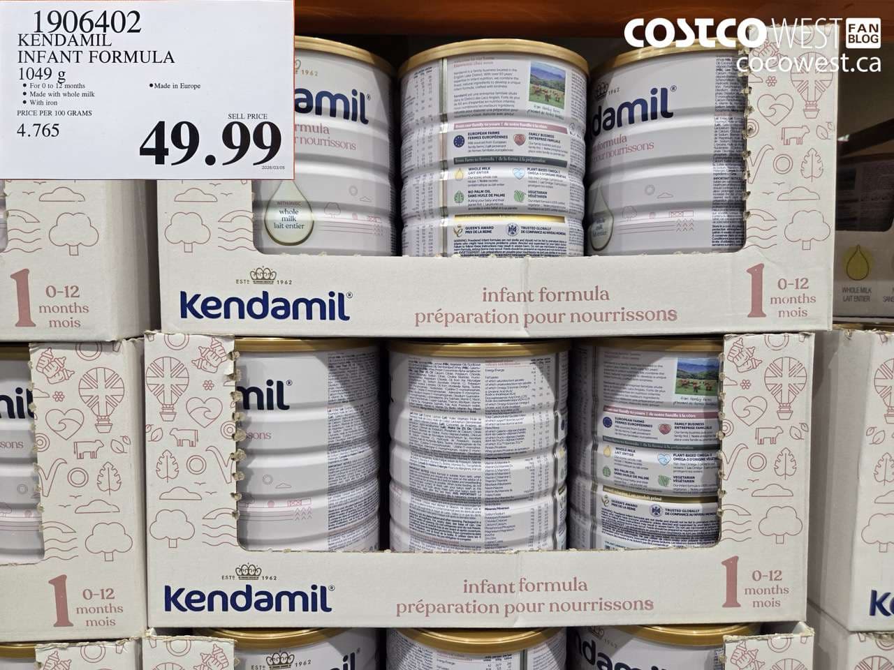 KENDAMIL INFANT FORMULA 1049 G