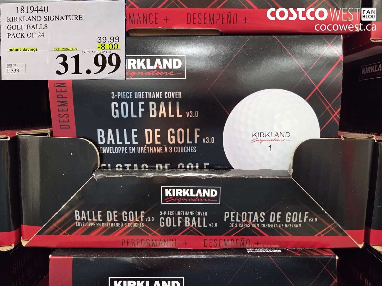 KIRKLAND SIGNATURE GOLF BALLS PACK OF 24