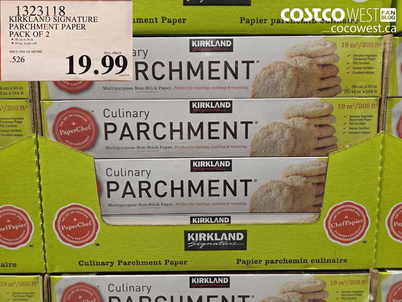 KIRKLAND SIGNATURE PARCHMENT PAPER PACK OF 2