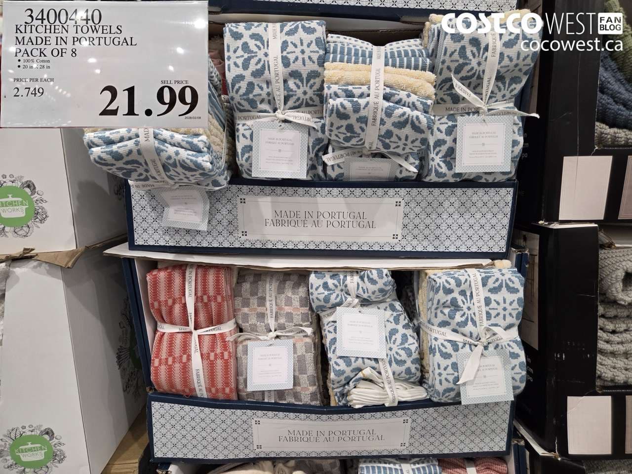 KITCHEN TOWELS MADE IN PORTUGAL PACK OF 8