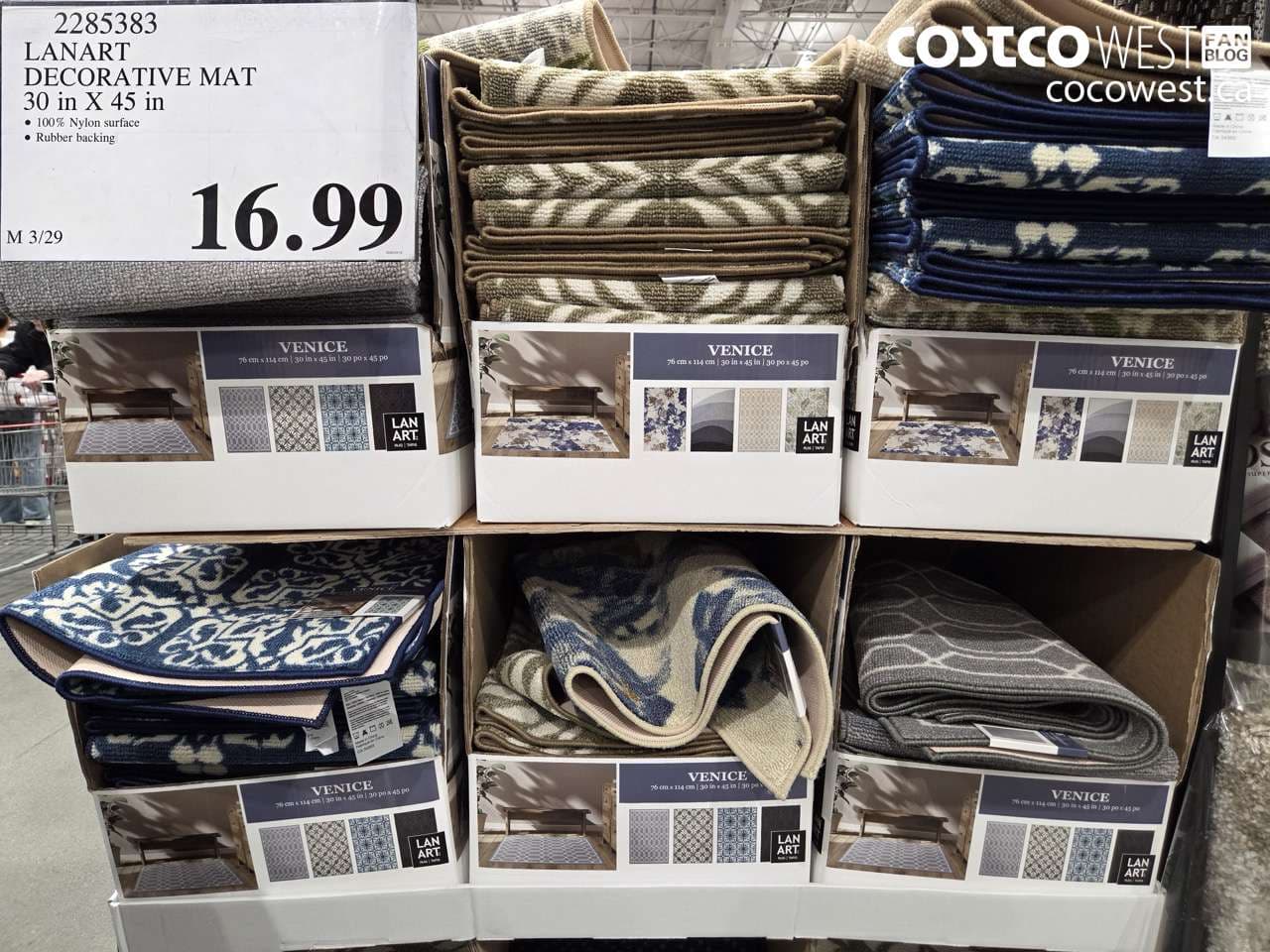 LANART DECORATIVE MAT 30 IN X 45 IN