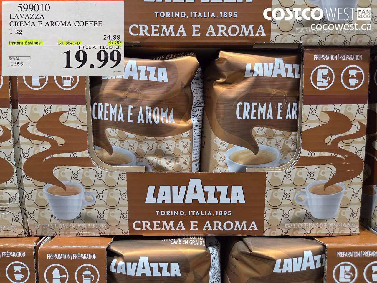 lavazza crema e aroma coffee 1 kg