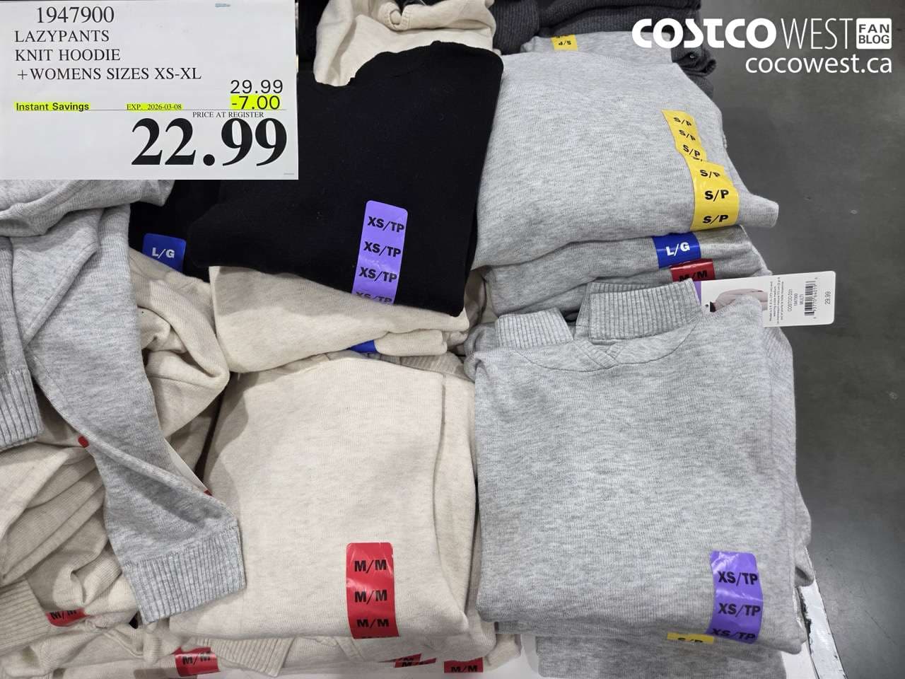 lazypants knit hoodie  womens sizes xsxl