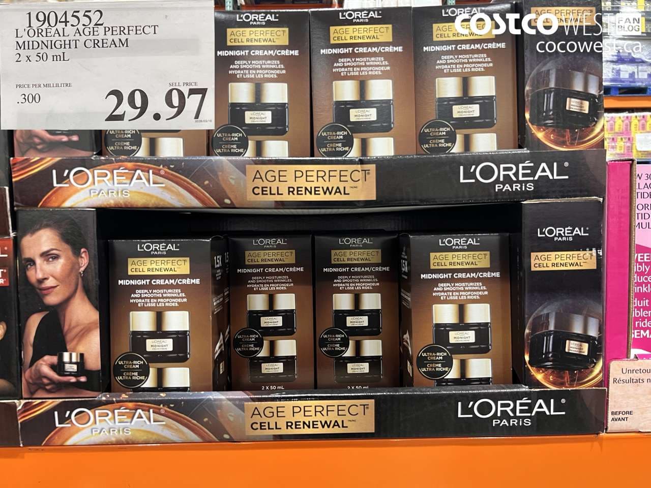 L’OREAL AGE PERFECT MIDNIGHT CREAM 2 X 50ML