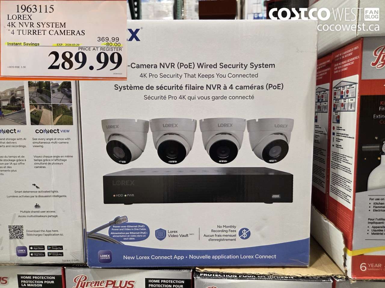 LOREX 4K NVR SYSTEM 4 TURRET CAMERAS