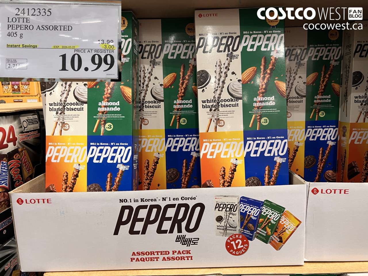 LOTTE PEPERO ASSORTED 405 G