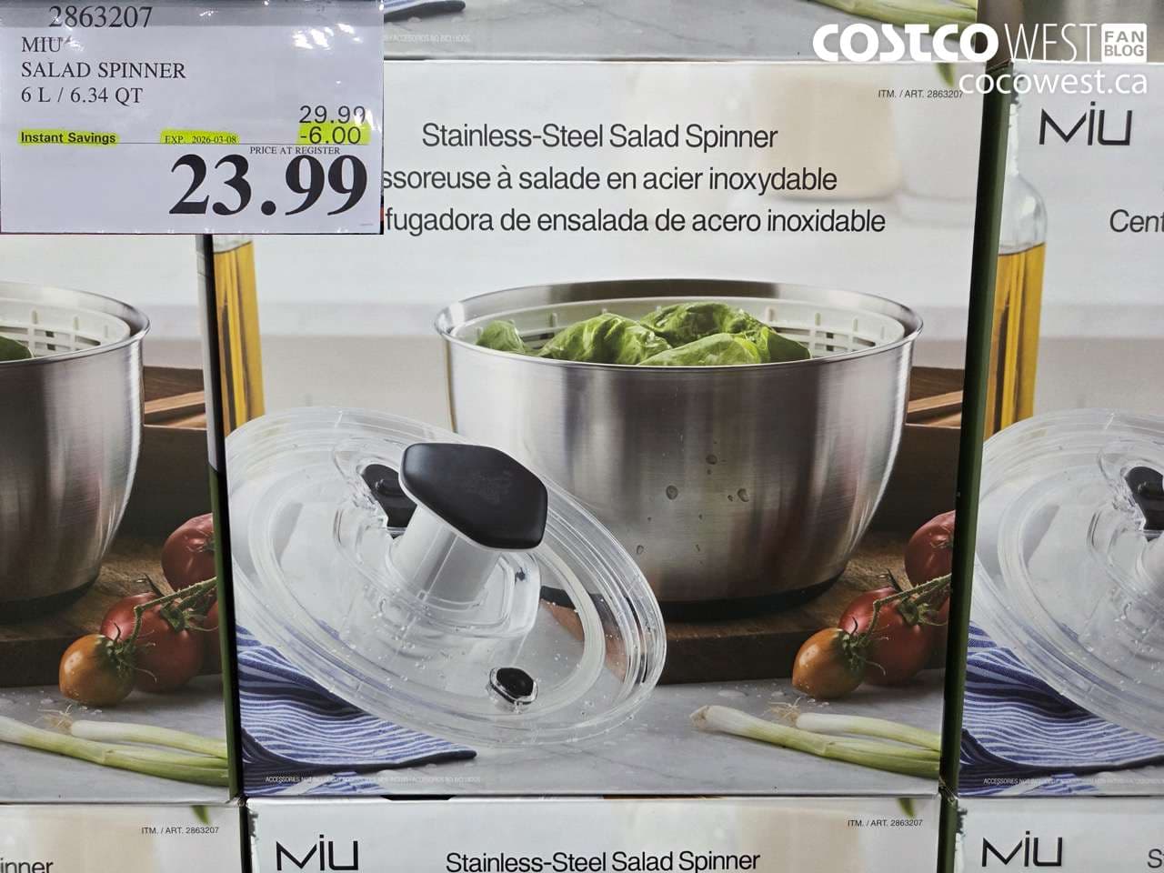 miu salad spinner 6 l  634 qt