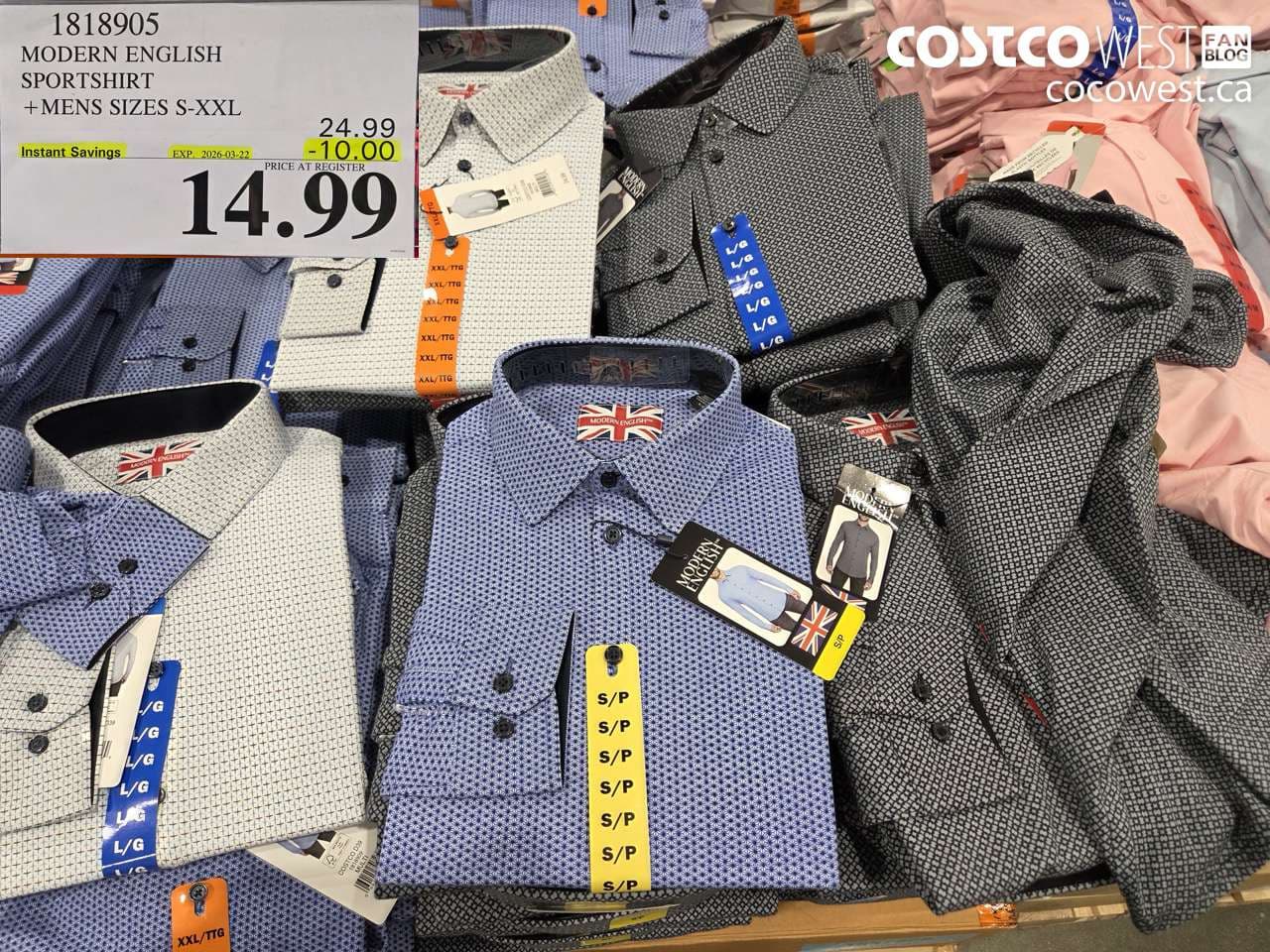 MODERN ENGLISH SPORTSHIRT + MENS SIZES S-XXL