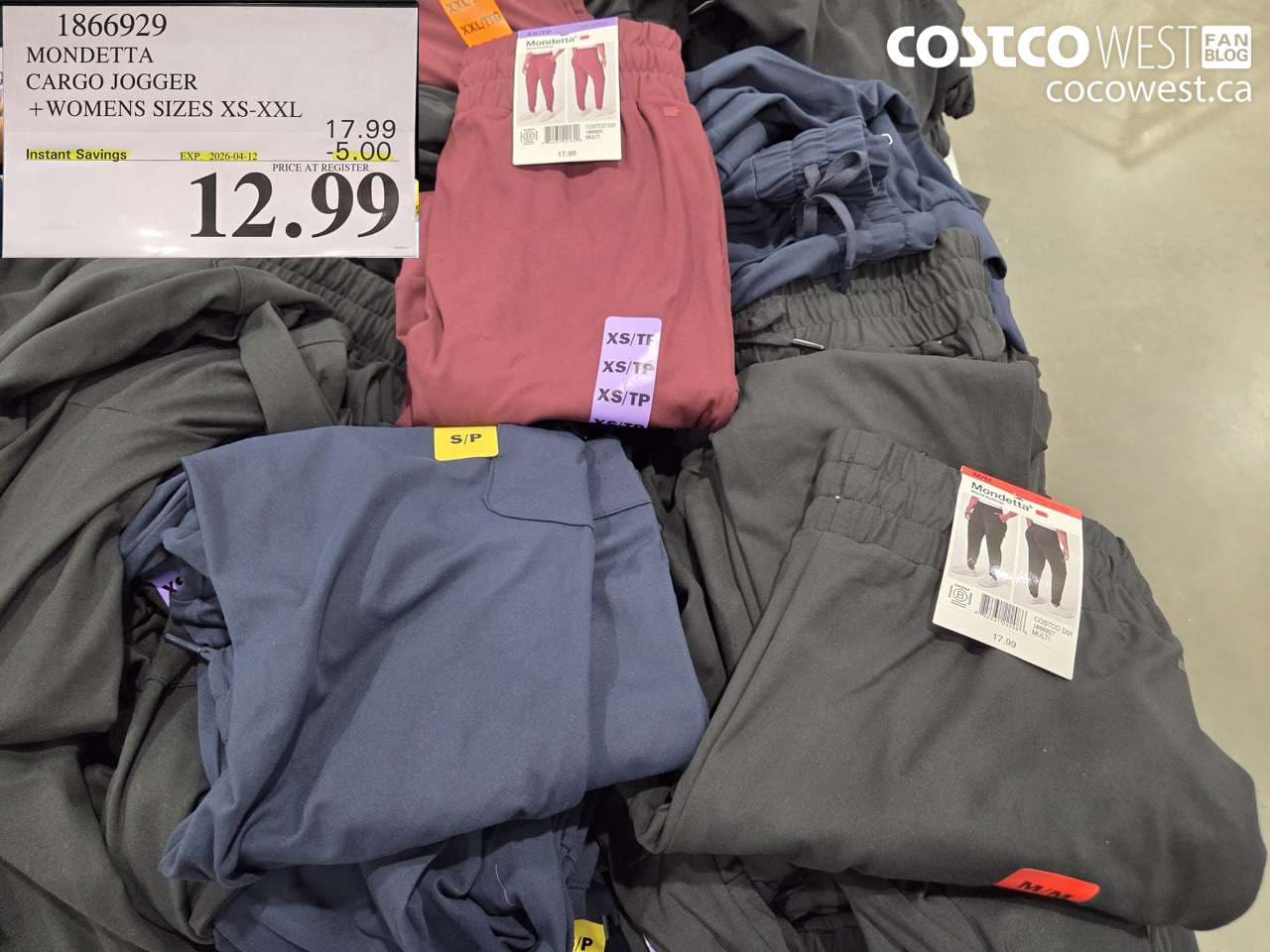 MONDETTA CARGO JOGGER +WOMENS SIZES XS-XXL