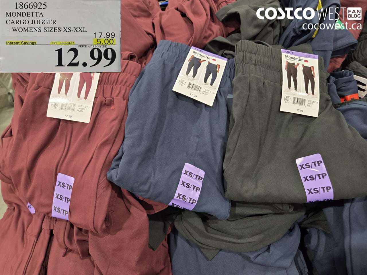 MONDETTA CARGO JOGGER + WOMENS SIZES XS-XXL