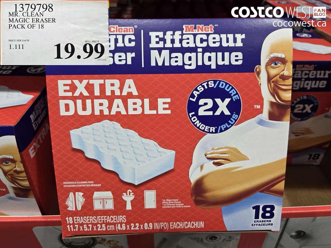 MR. CLEAN MAGIC ERASER PACK OF 18