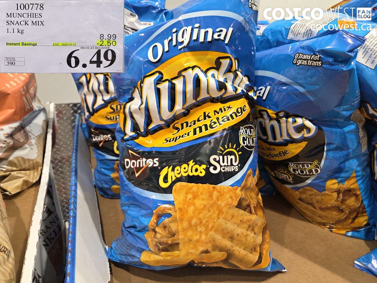 MUNCHIES SNACK MIX 1.1 KG