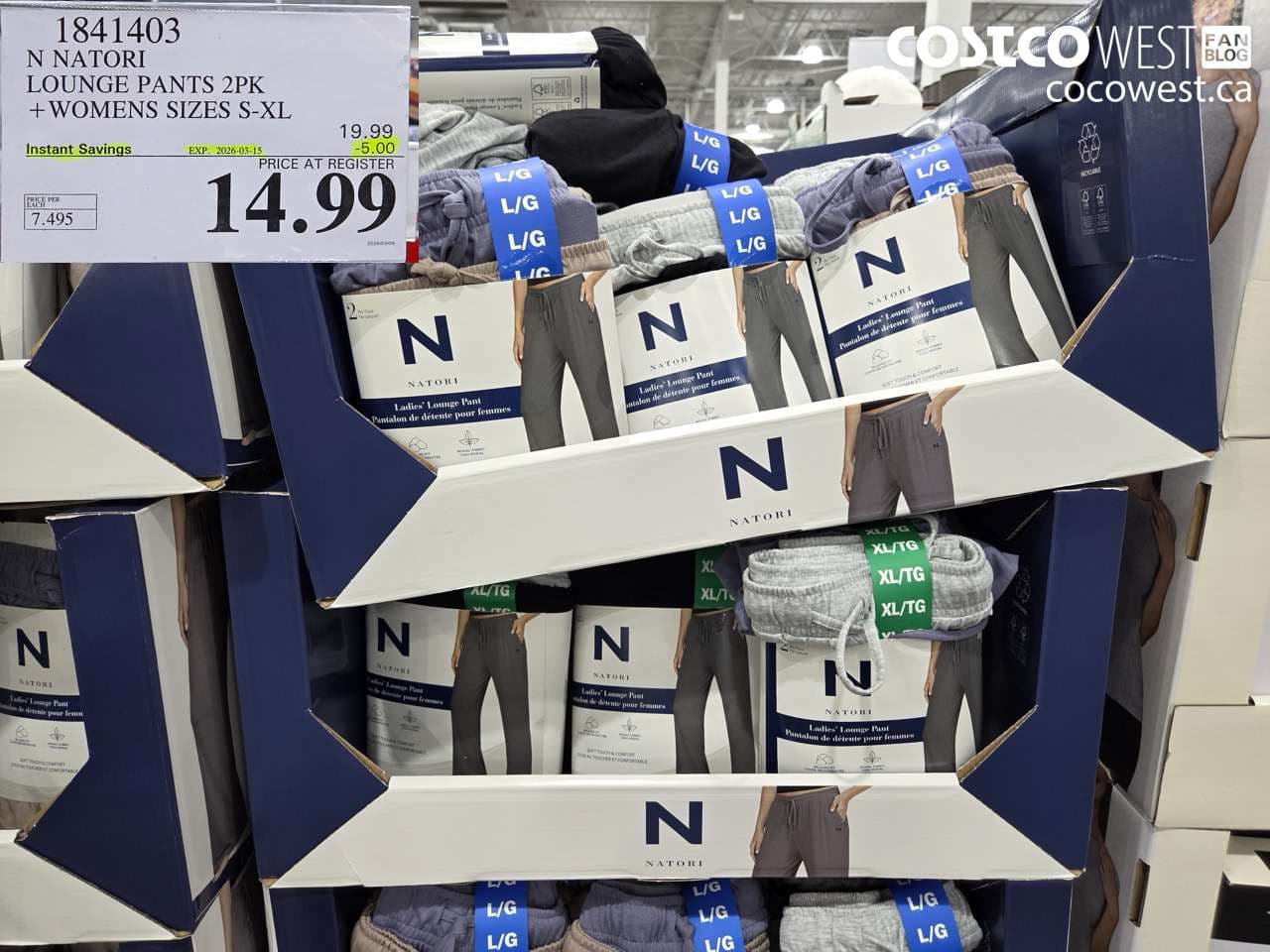 NATORI LOUNGE PANTS 2PK + WOMENS SIZES S-XL