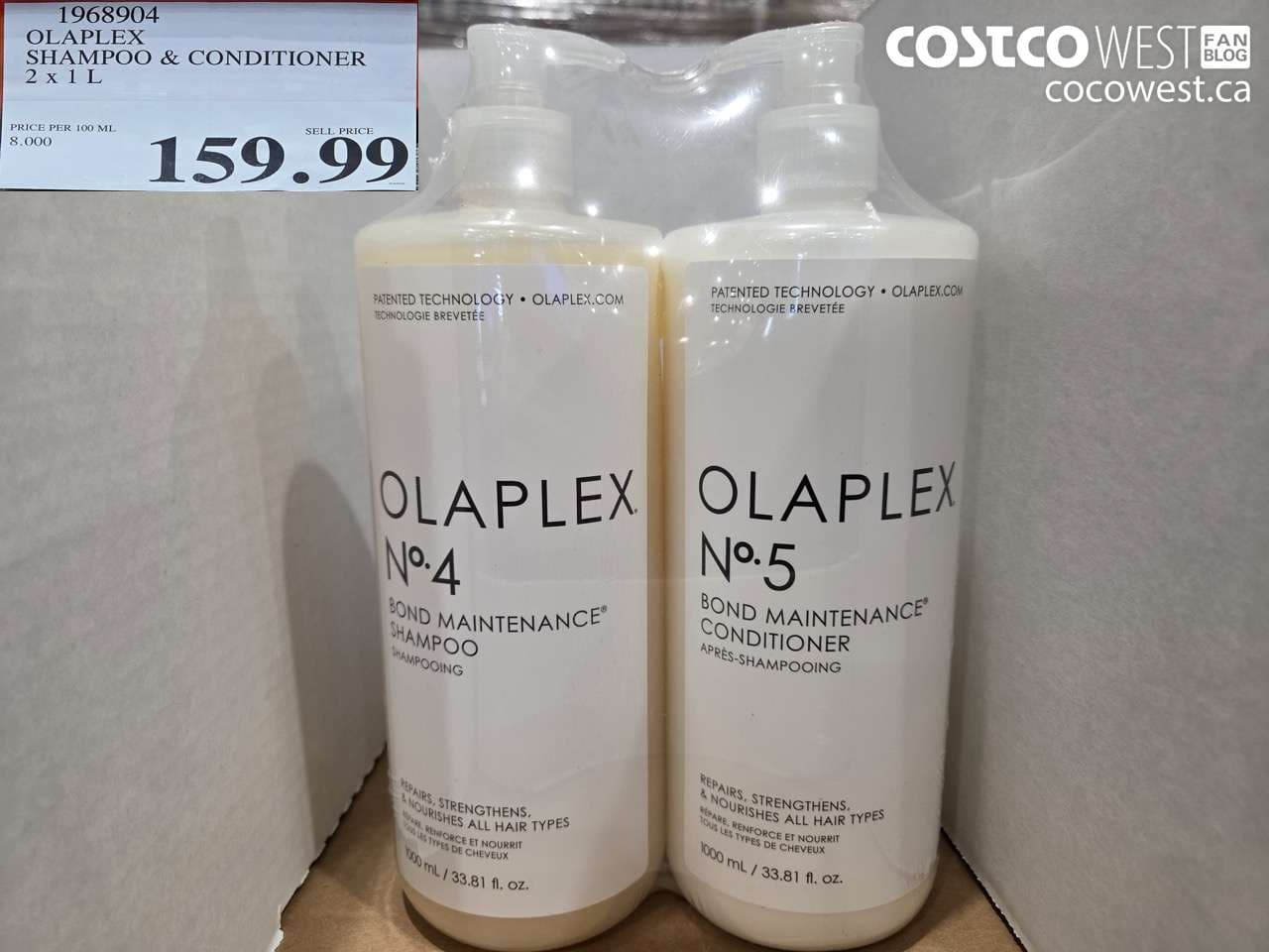 OLAPLEX SHAMPOO & CONDITIONER 2 X 1 L