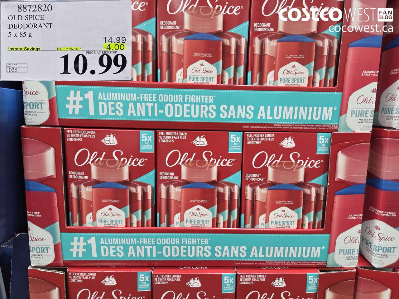 old spice deodorant 5 x 85 g