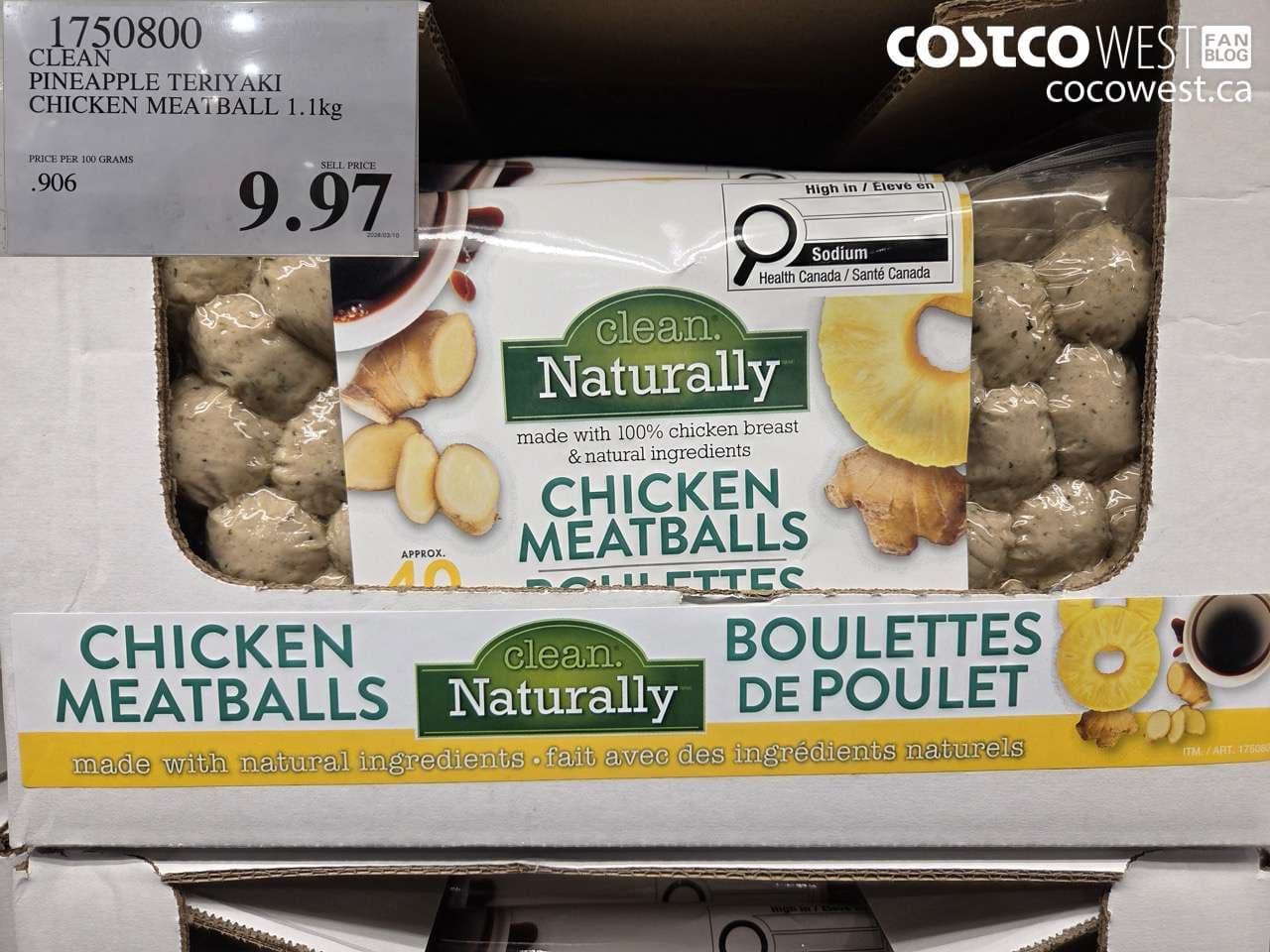 PINEAPPLE TERIYAKI CHICKEN MEATBALL 1.1KG