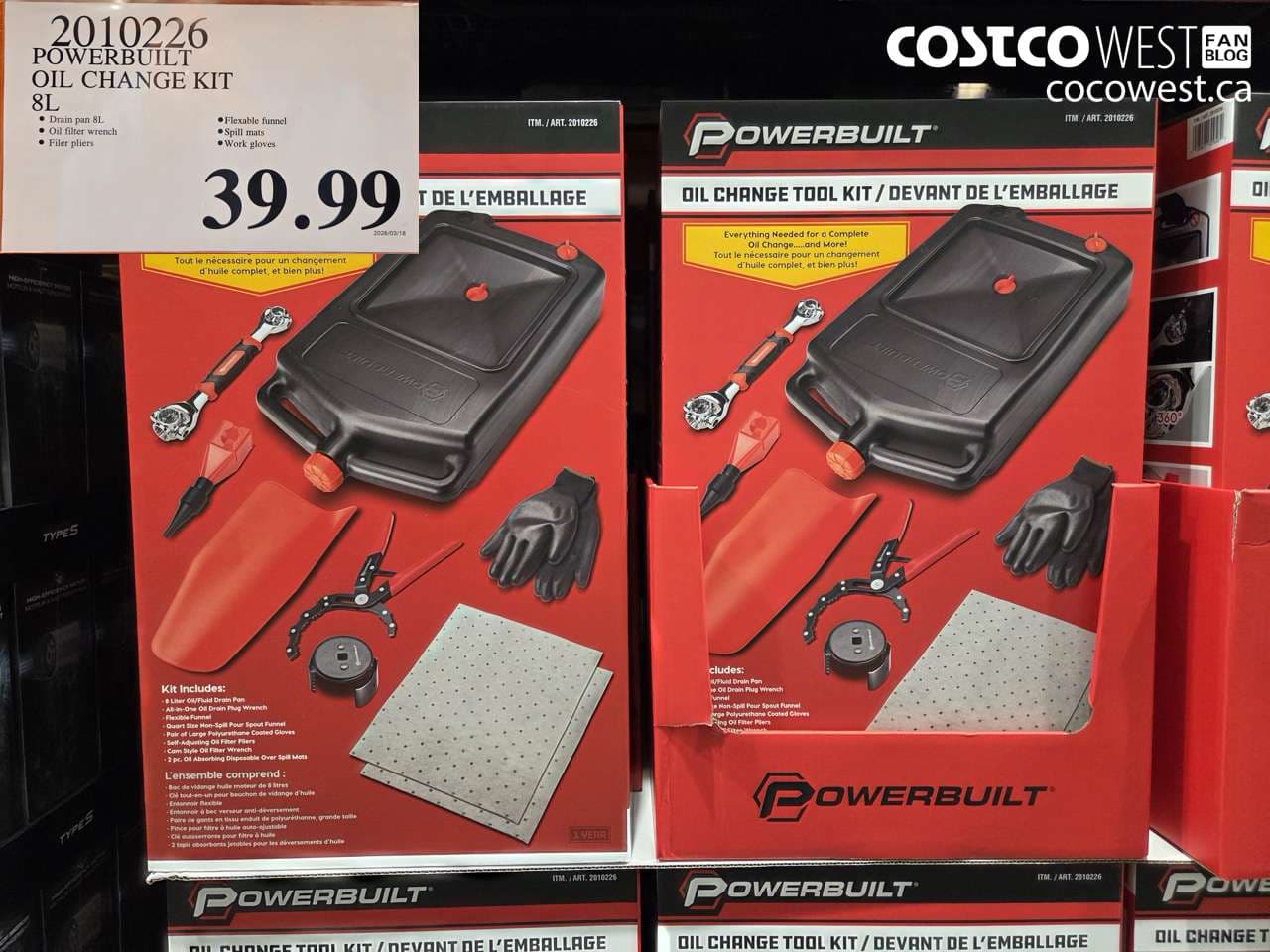 POWERBUILT OIL CHANGE KIT 8L