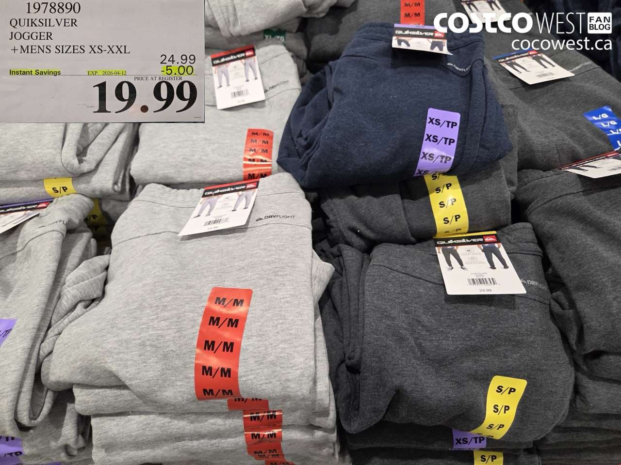 QUIKSILVER JOGGER + MENS SIZES XS-XXL