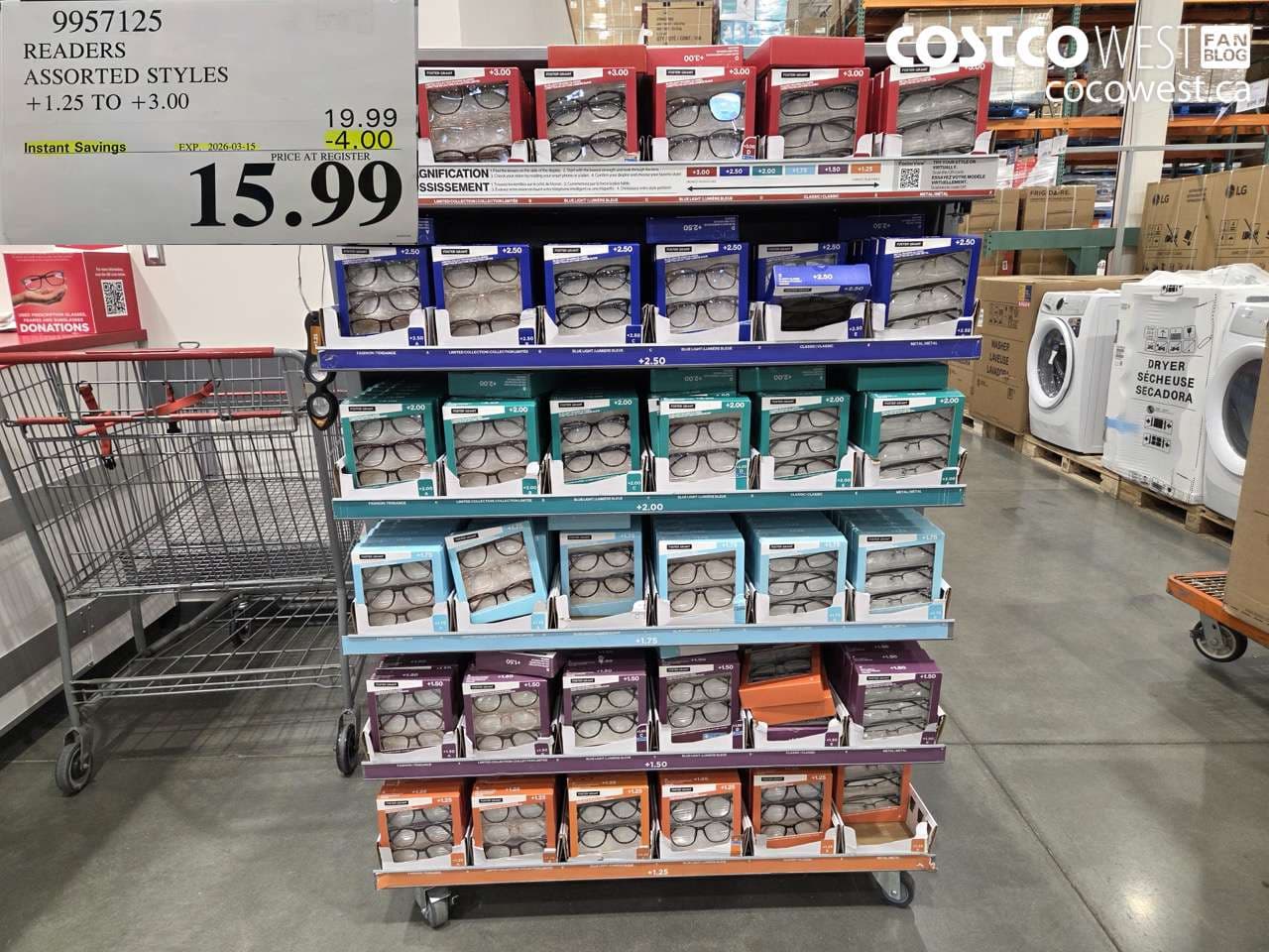 READERS ASSORTED STYLES +1.25 TO +3.00