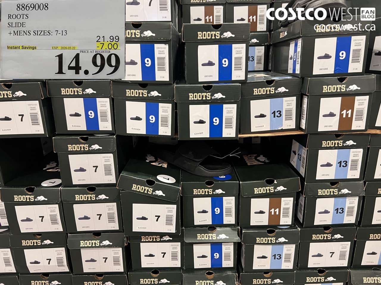 ROOTS SLIDE MENS SIZES 7-13
