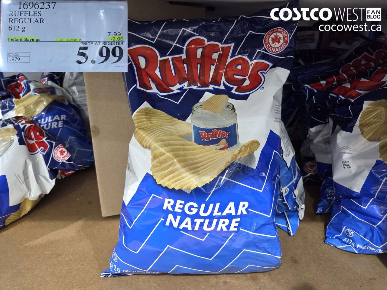 RUFFLES REGULAR 612 G