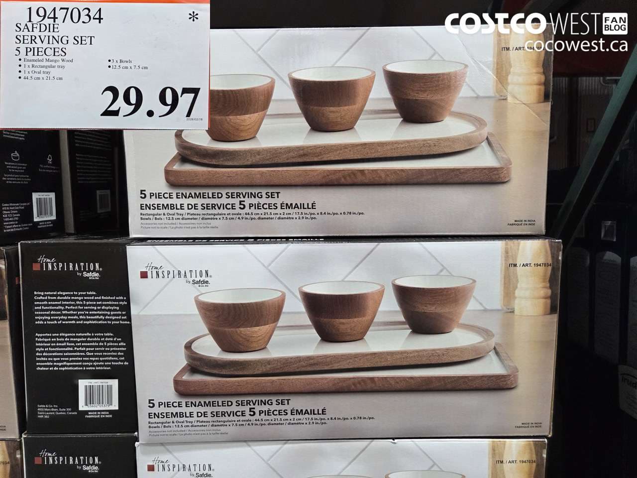 safdie serving set 5 pieces