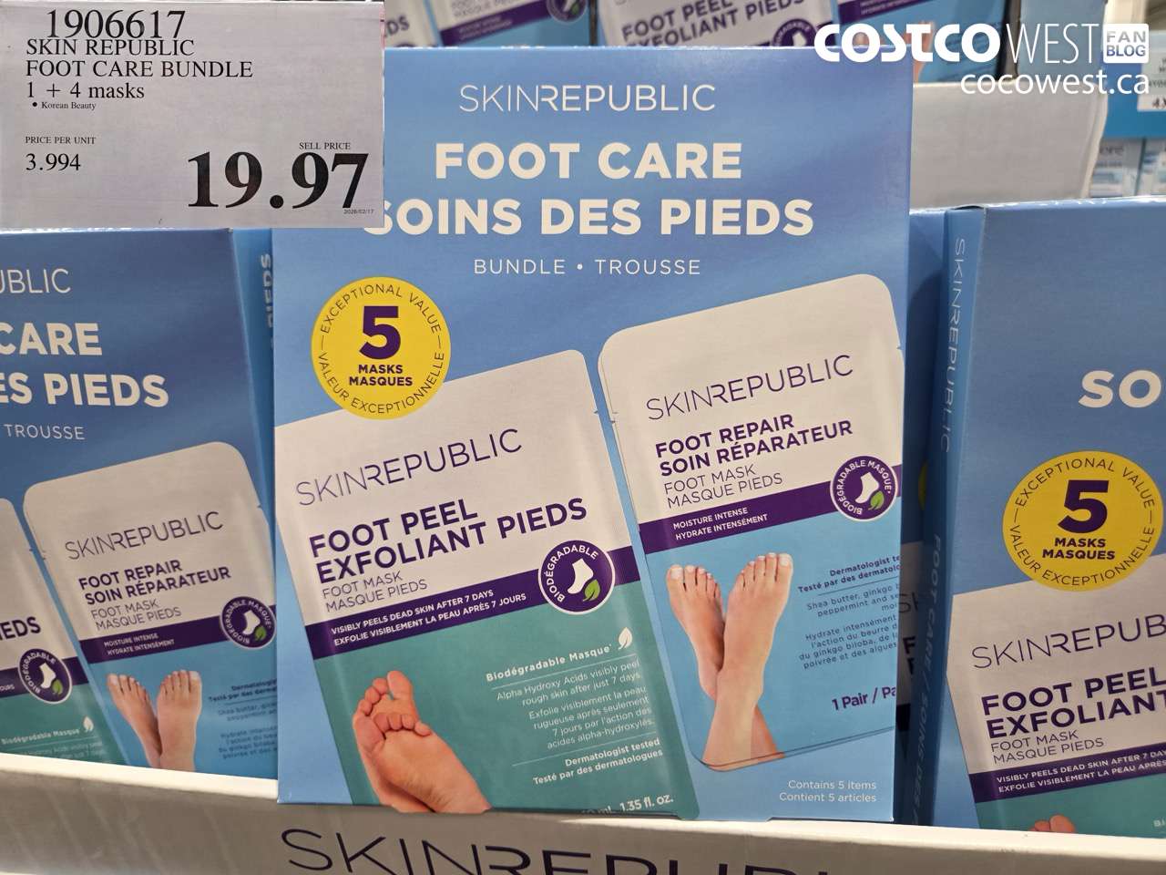 SKIN REPUBLIC FOOT CARE BUNDLE 1 + 4 MASKS