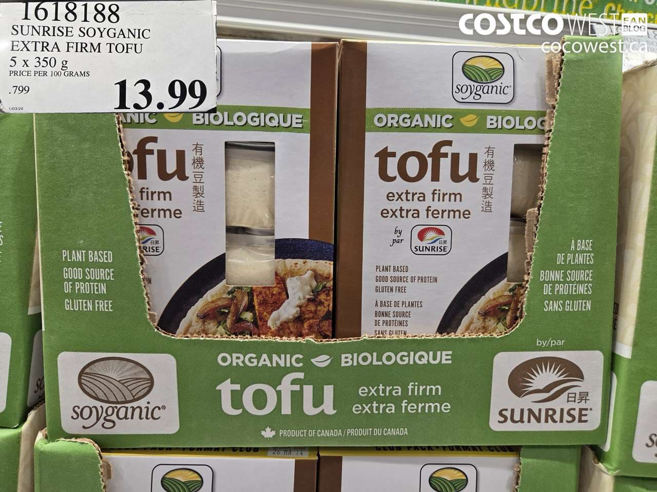 SUNRISE SOYGANIC EXTRA FIRM TOFU 5 X 350G