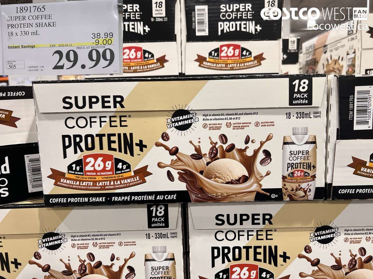 SUPER COFFEE PROTEIN SHAKE 18 X 330 ML