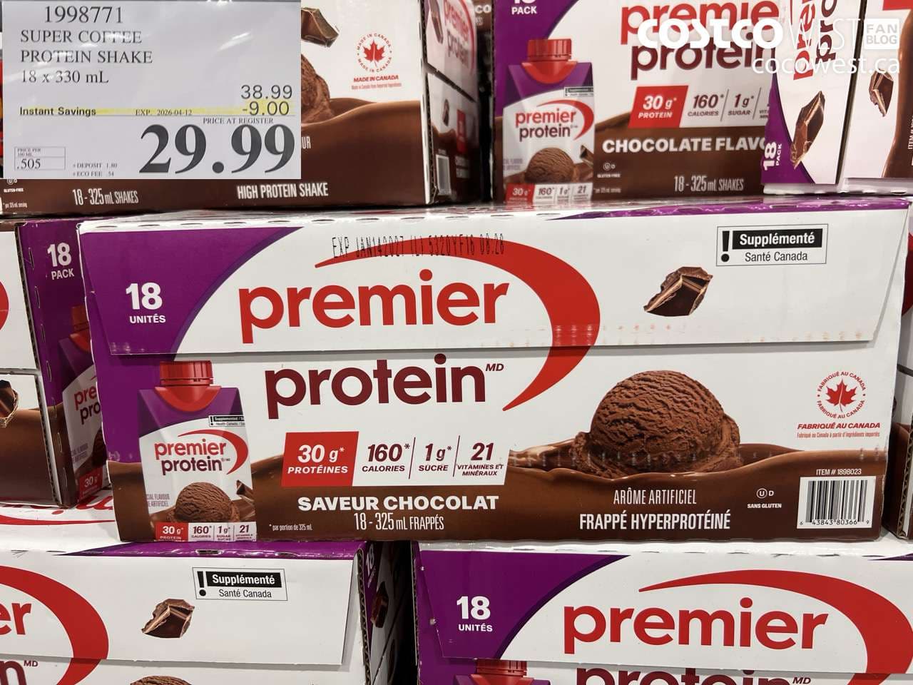 SUPER COFFEE PROTEIN SHAKE 18 X 330 ML