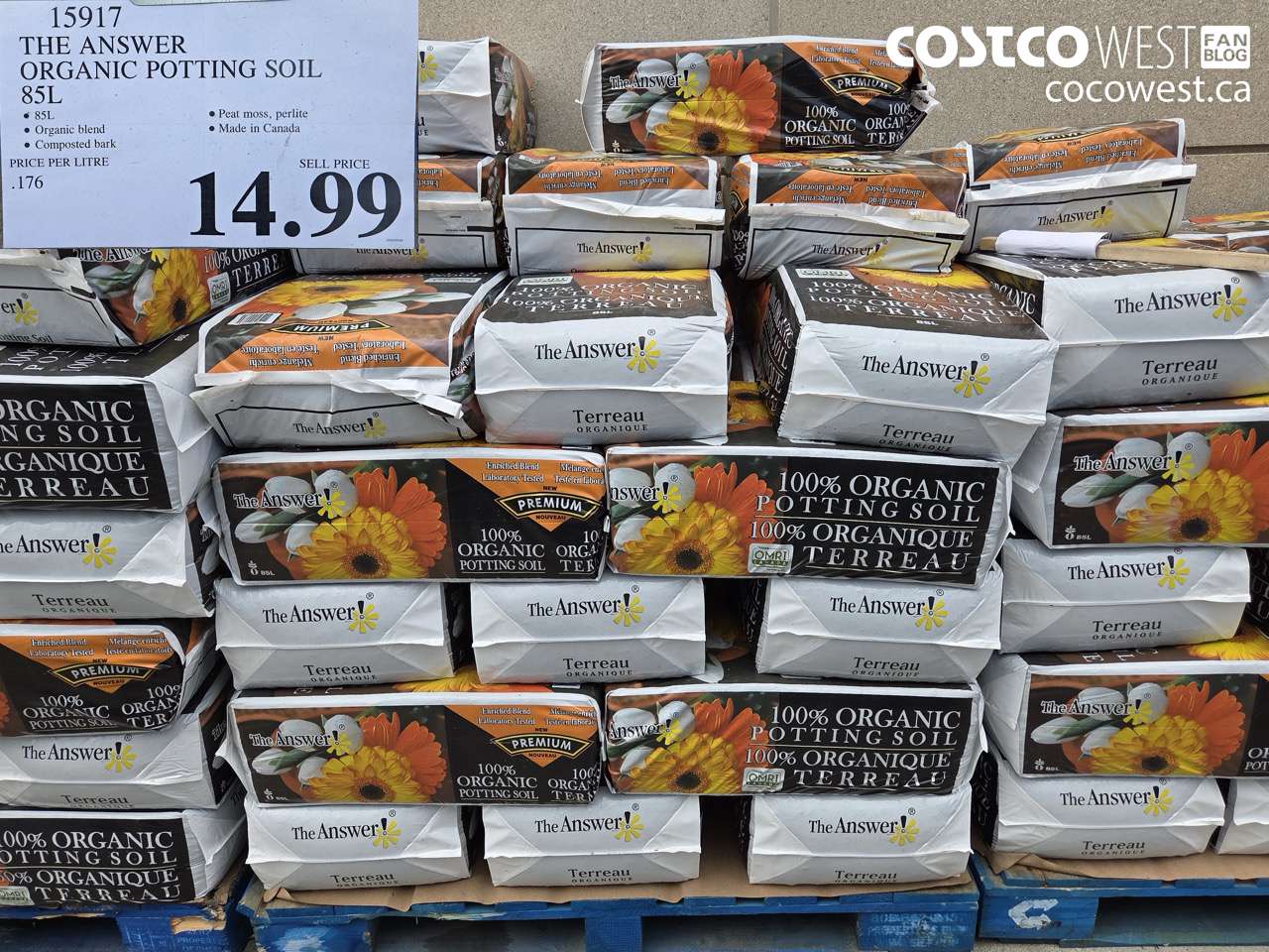 the answer organic potting soil 85l