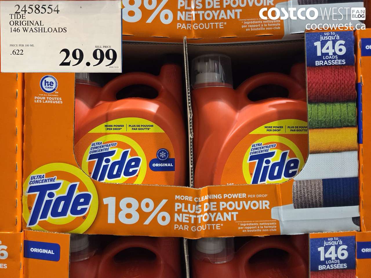 TIDE ORIGINAL 146 WASHLOADS