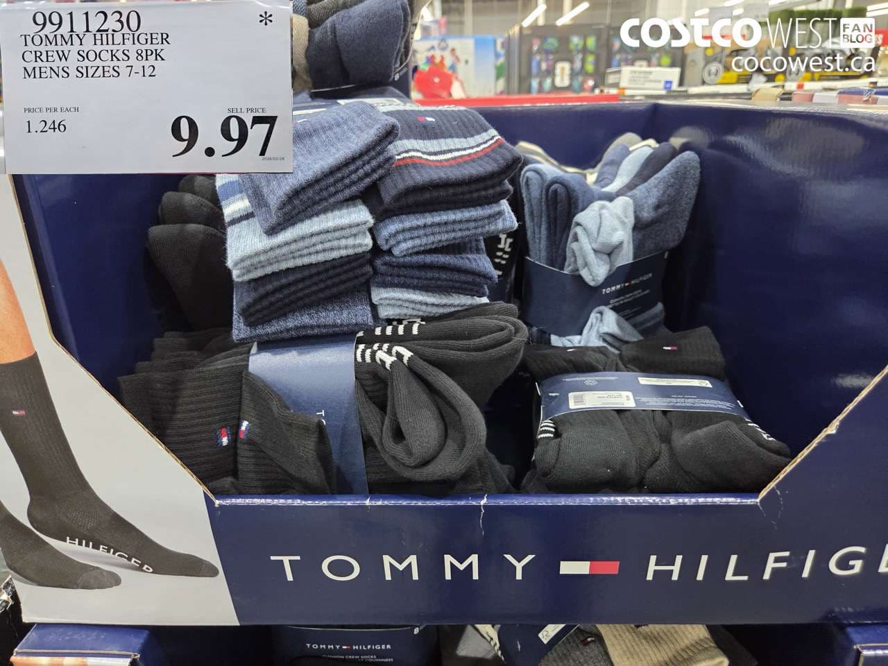 tommy hilfiger crew socks 8pk mens sizes 712