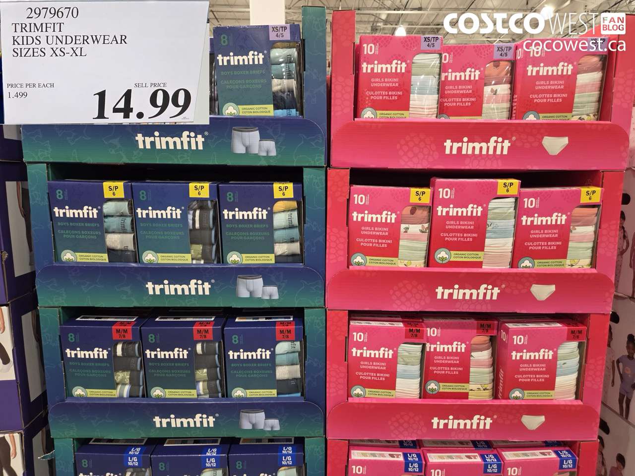 TRIMFIT KIDS UNDERWEAR SIZES XS-XL