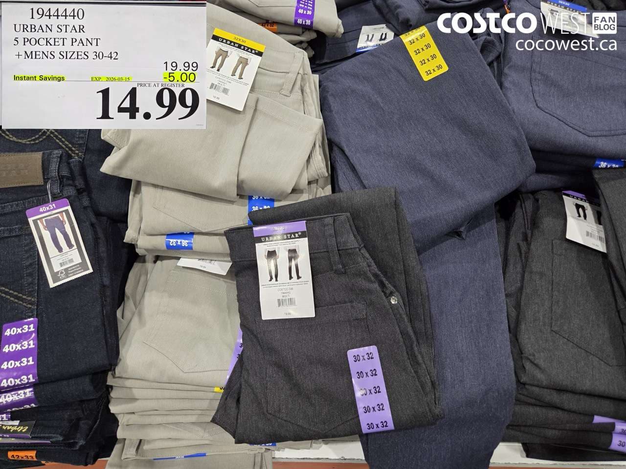 urban star 5 pocket pant