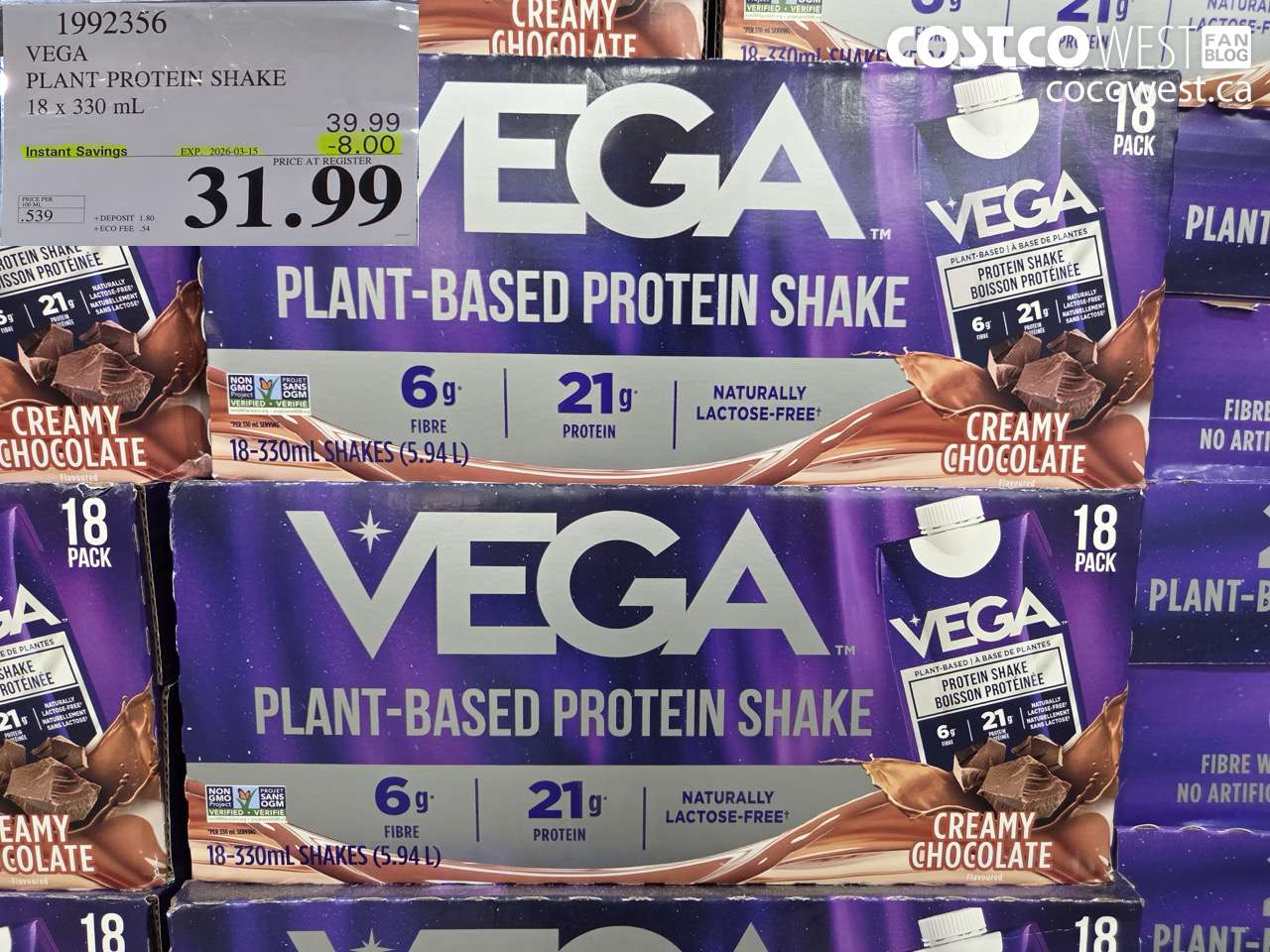 vega plantprotein shake 18 x 330 ml