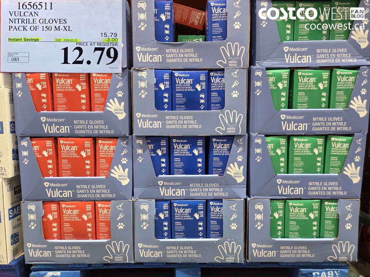 VULCAN NITRILE GLOVES PACK OF 150 M-XL