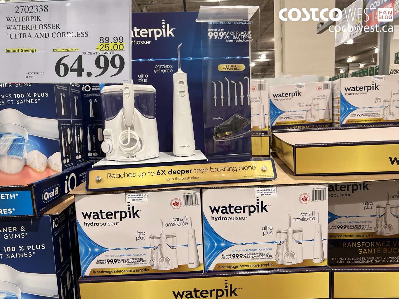 WATERPIK WATERFLOSSER ULTRA AND CORDLESS