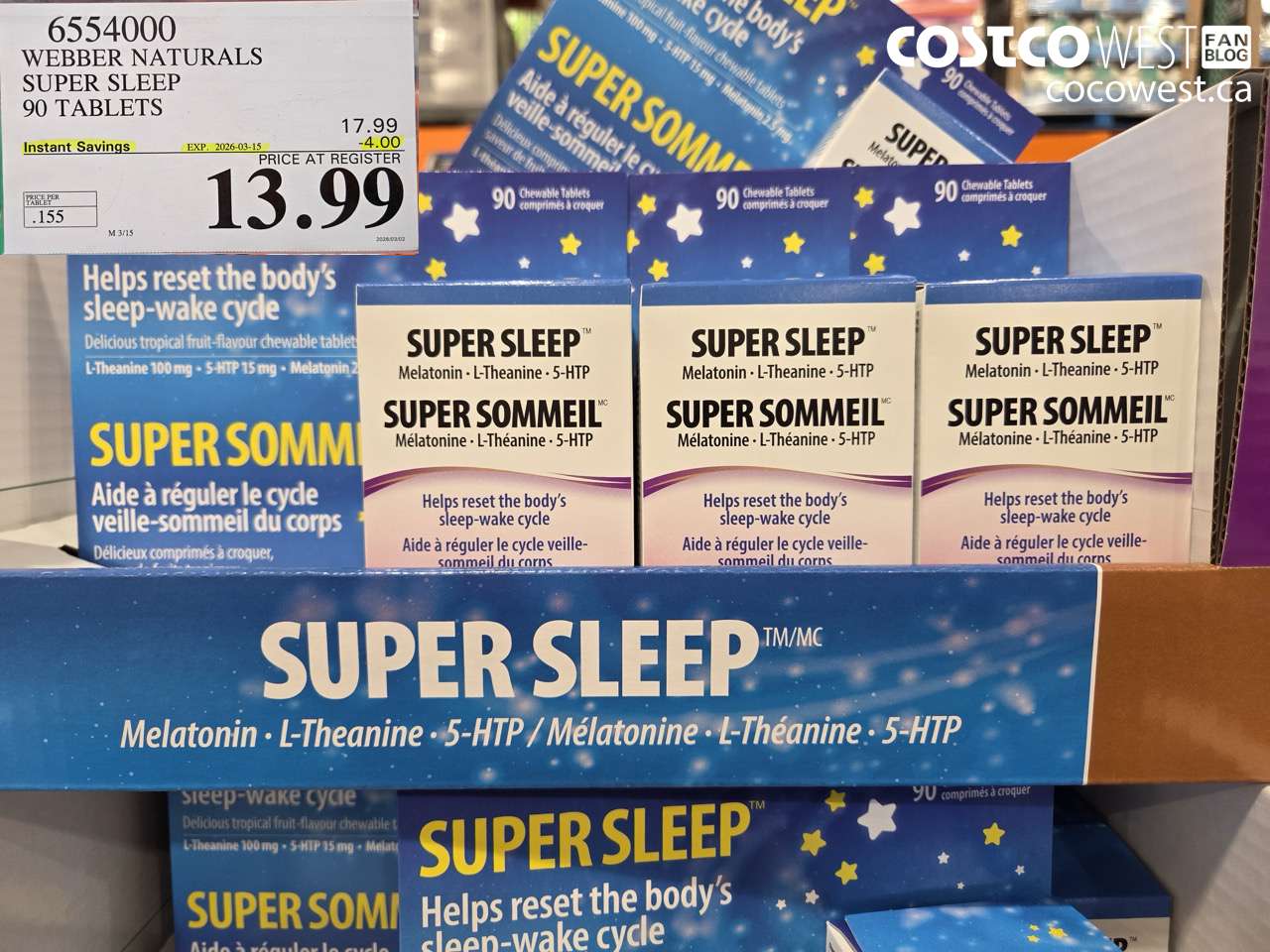 WEBBER NATURALS SUPER SLEEP 90 TABLETS
