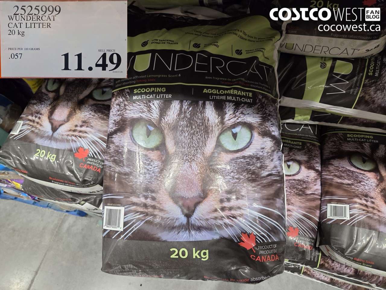 WUNDERCAT CAT LITTER 20 KG