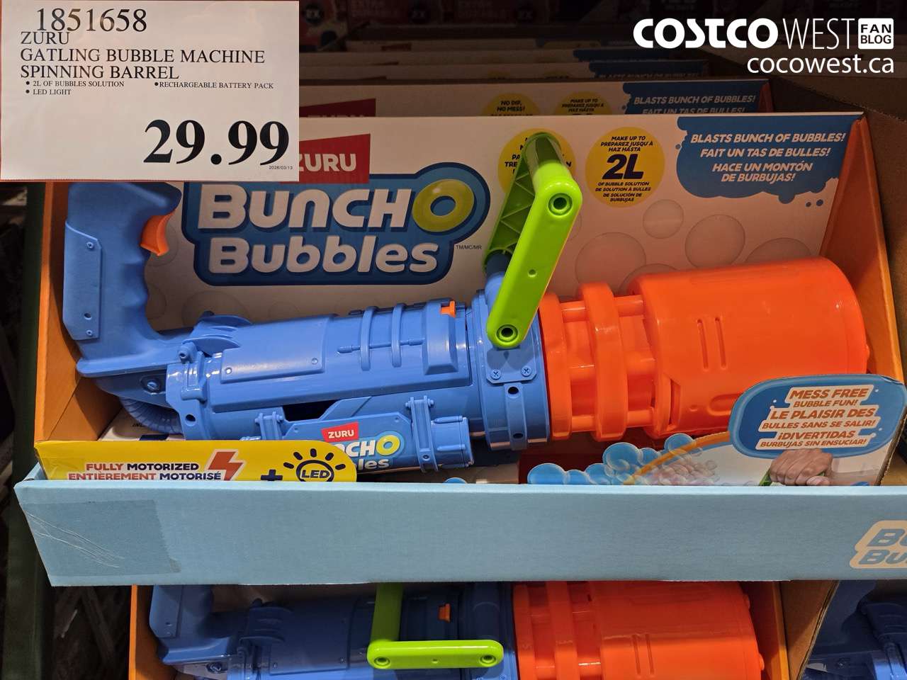 ZURU GATLING BUBBLE MACHINE SPINNING BARREL