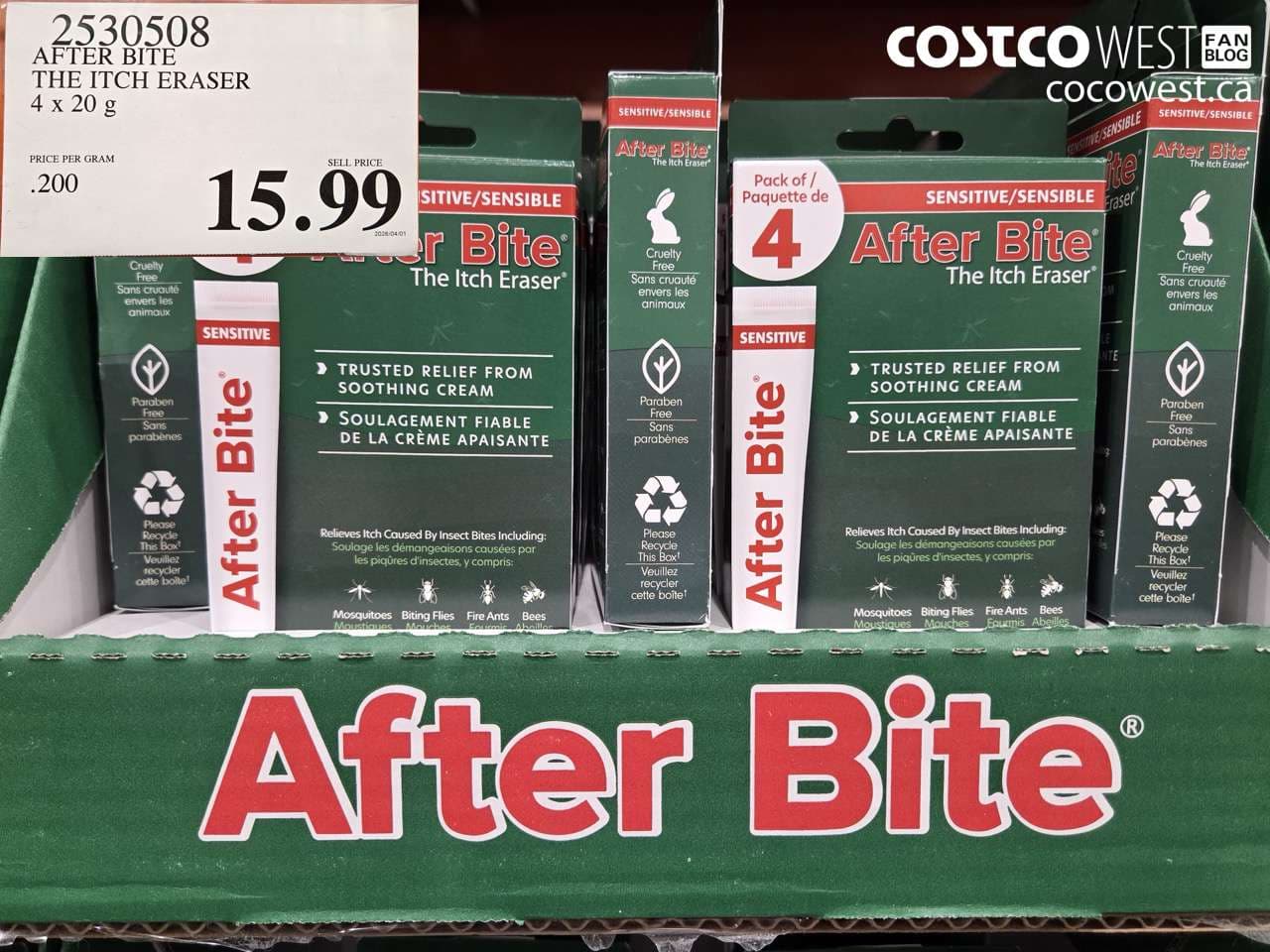 AFTER BITE THE ITCH ERASER 4 X 20 G