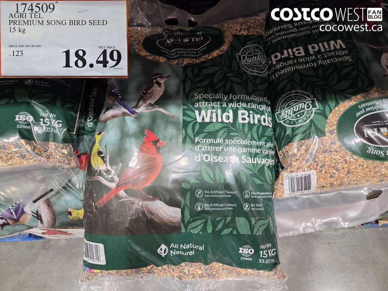 agri tel premium song bird seed 15 kg