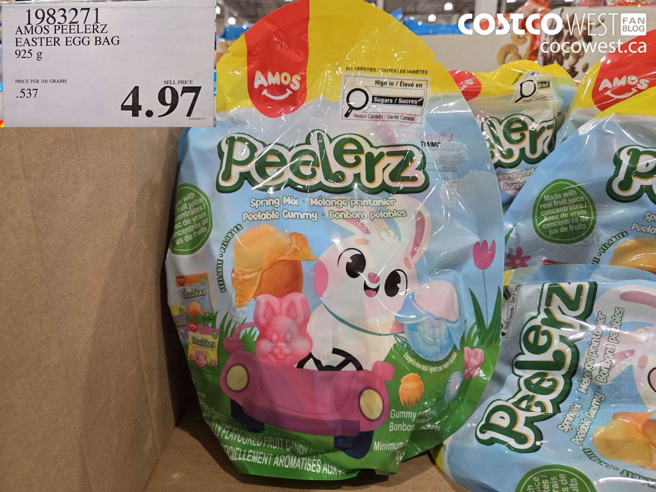 amos peelerz easter egg bag 925 g