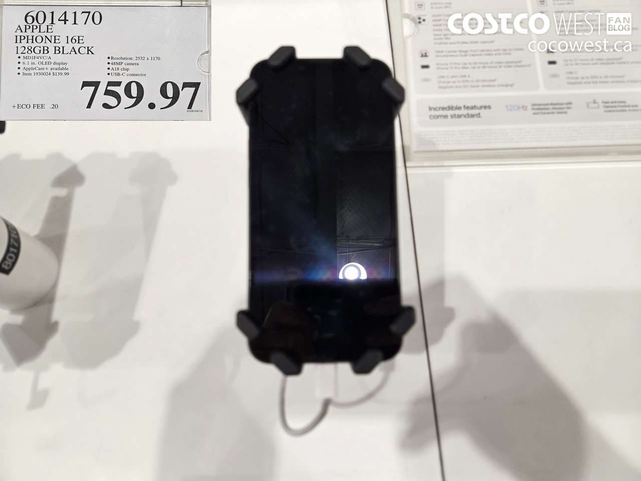 apple iphone 16e 128gb black