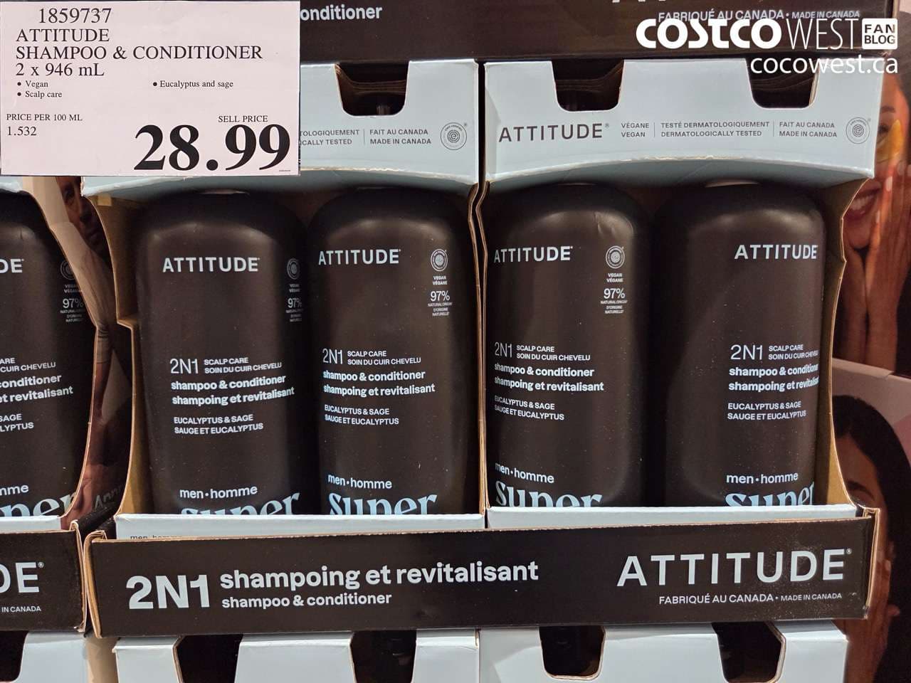 ATTITUDE SHAMPOO & CONDITIONER 2 X 946 ML