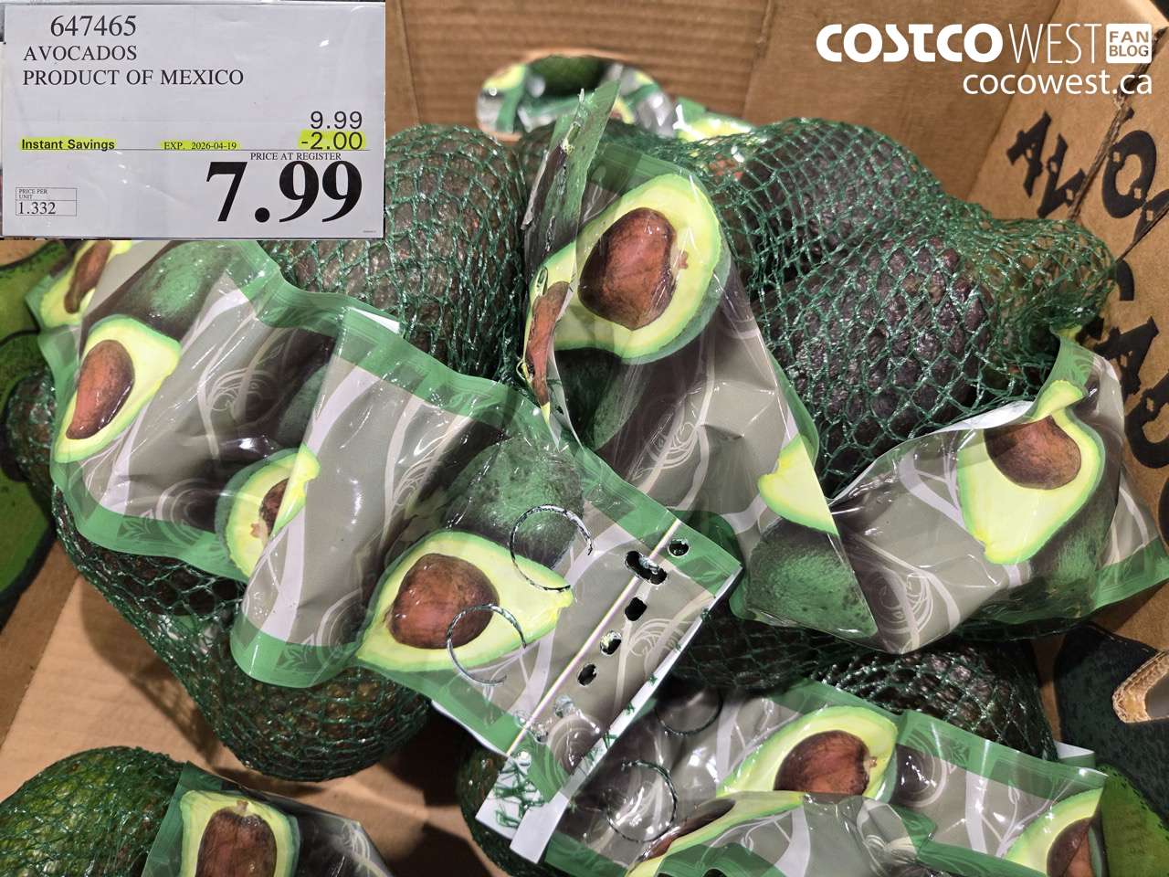 AVOCADOS PRODUCT OF MEXICO