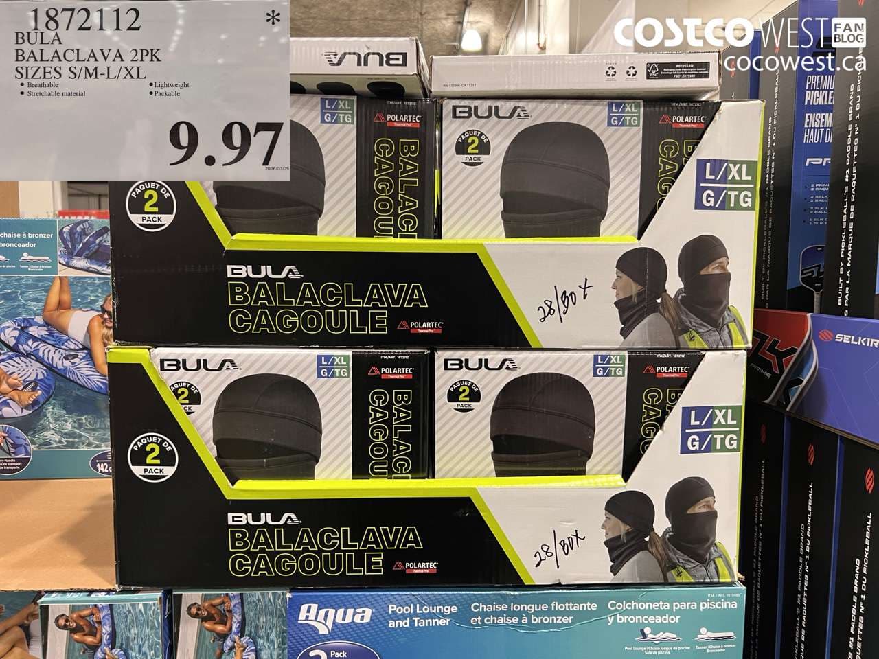 balaclava 2pk sizes smlxl