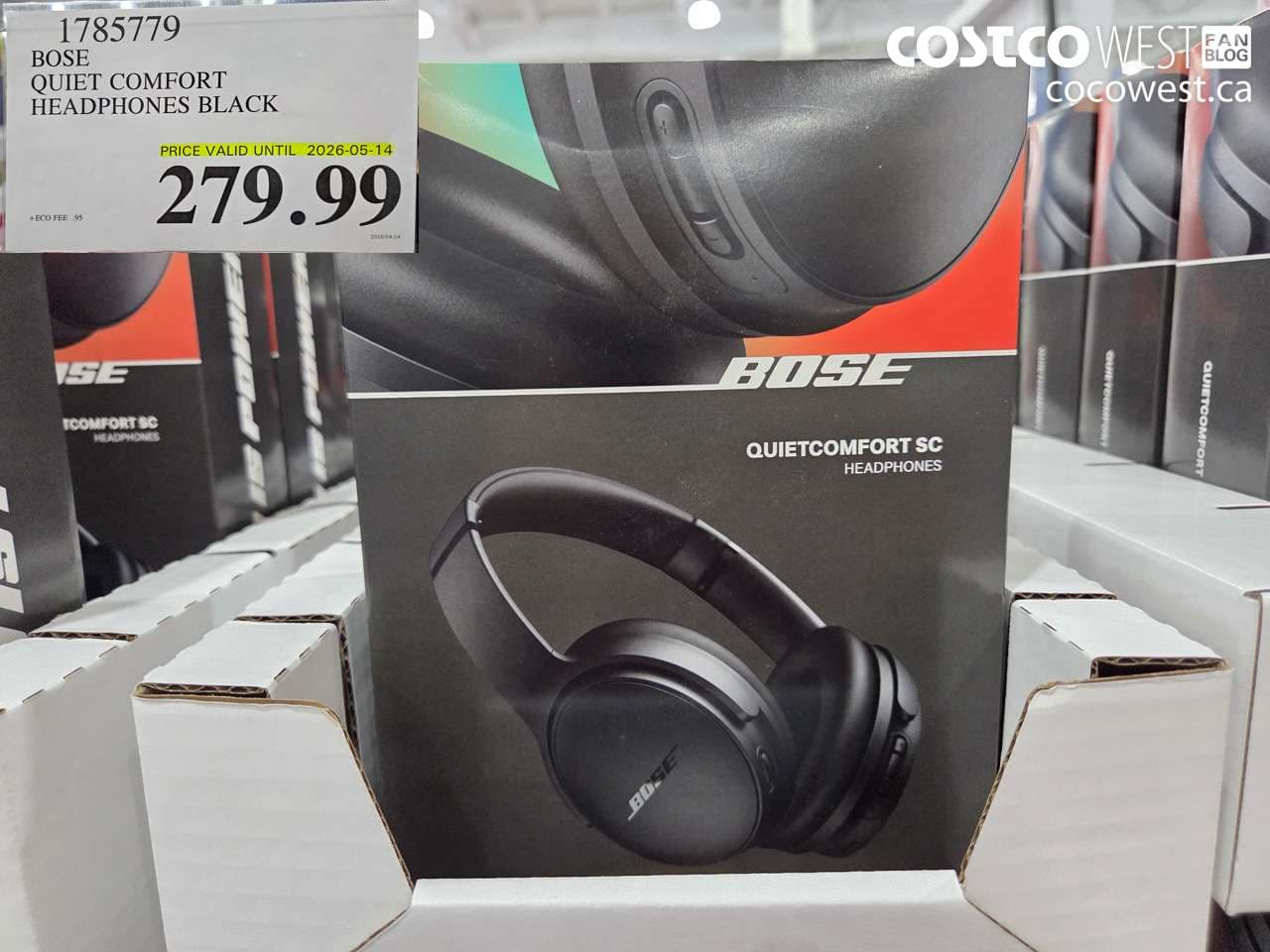 BOSE QUIET COMFORT HEADPHONES BLACK (EXPIRES ON 2026-05-14)
