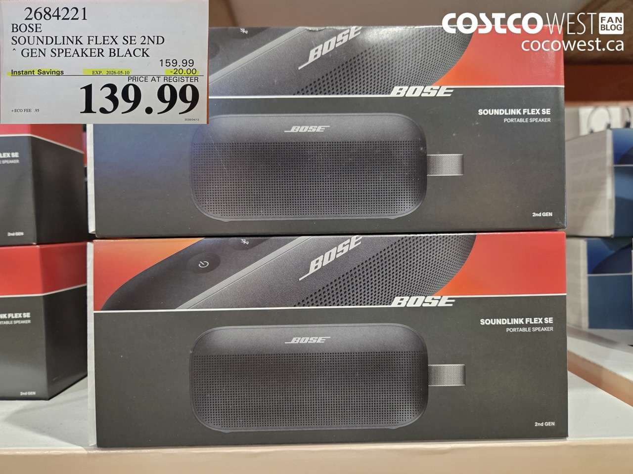 BOSE SOUNDLINK FLEX SE 2ND GEN SPEAKER BLACK
